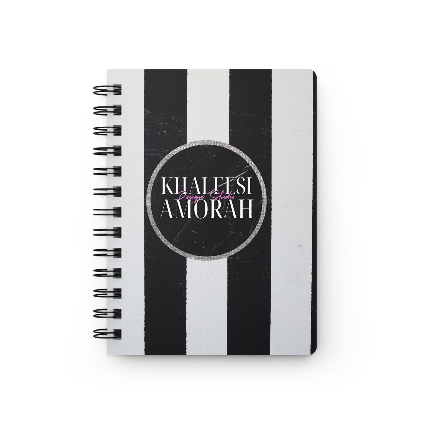 Khaleesi Amorah Design Studio stripe Spiral Bound Journal