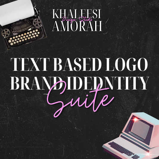 Text Based Logo Brand Identity Suite